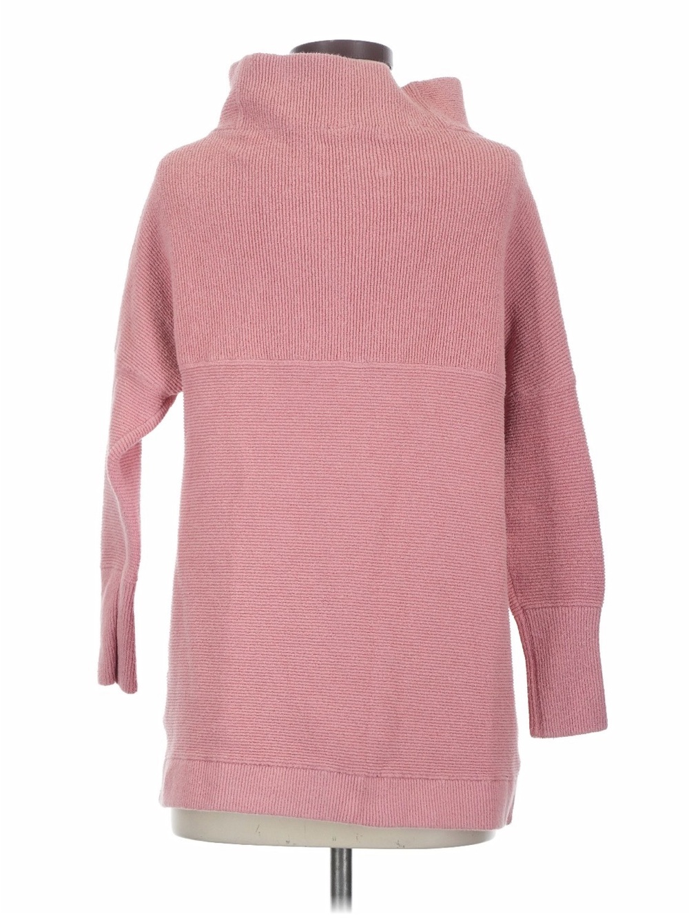 Free People Women's Dusty Pink Funnel Neck Sweater EUC